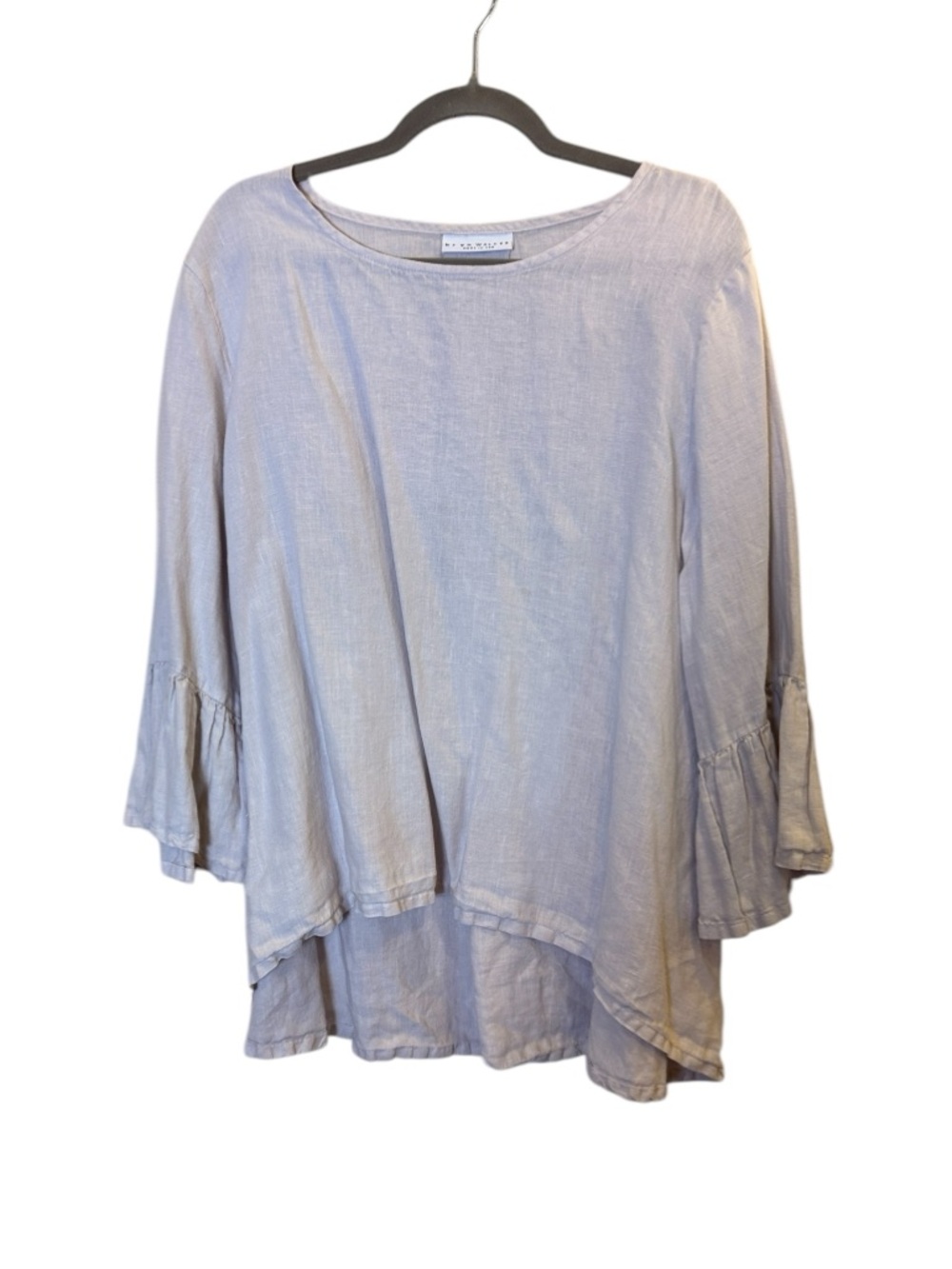 bryn Walker Loose Linen Blend Tunic in Light Blue